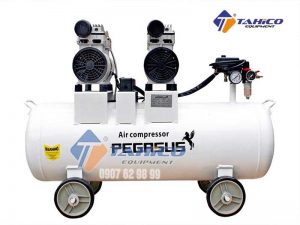 Máy nén khí không dầu, giảm âm Pegasus  3/4 HP TM-OF550-35L