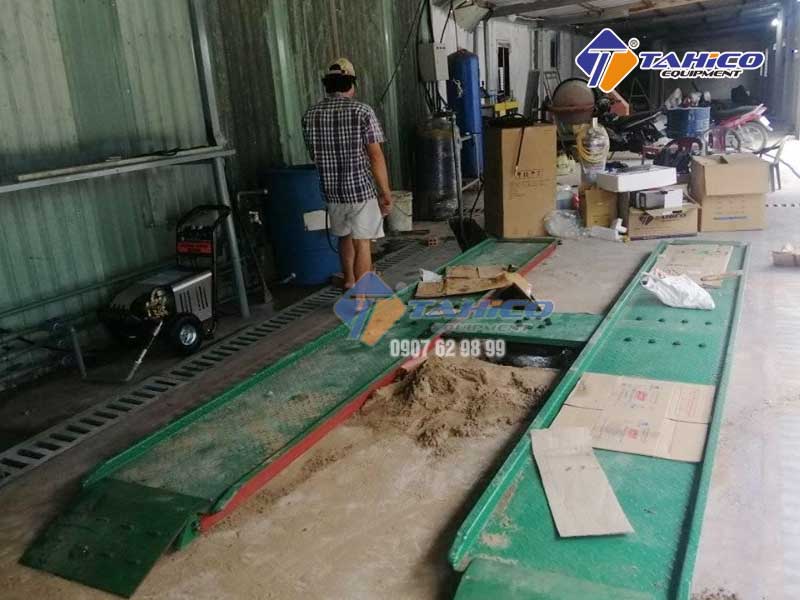 Lắp đặt tiệm rửa xe ô tô, xe máy cho anh Dũng tại Cái Bè - Tiền Giang